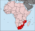 Distribution of A. breyeri (HEWITT, 1919)