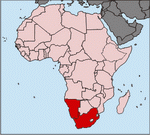 Distribution of A. junodi (SIMON, 1904)