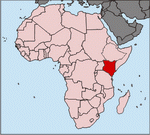 Distribution of P. alluaudi BERLAND, 1914